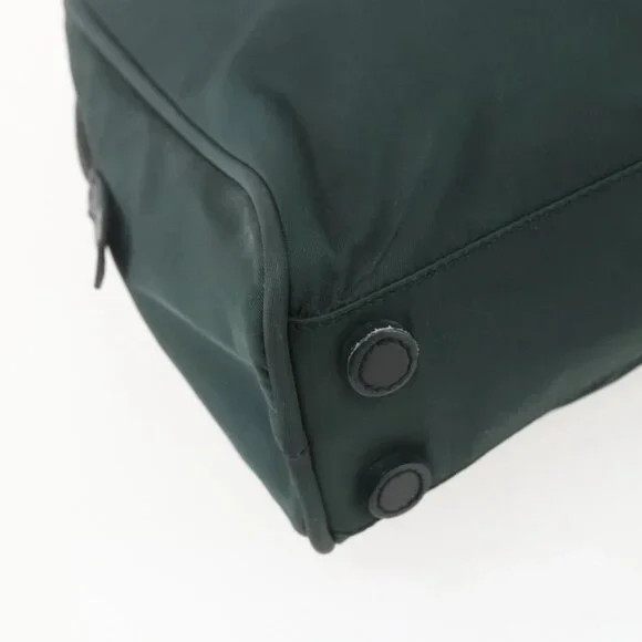 PRADA Hand Bag Nylon Green Silver Auth 151461 - Picture 5 of 16